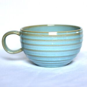 Anthropology Ollie & Olivia Blue Brown Swirl Pottery Mug Coffee Tea Australia